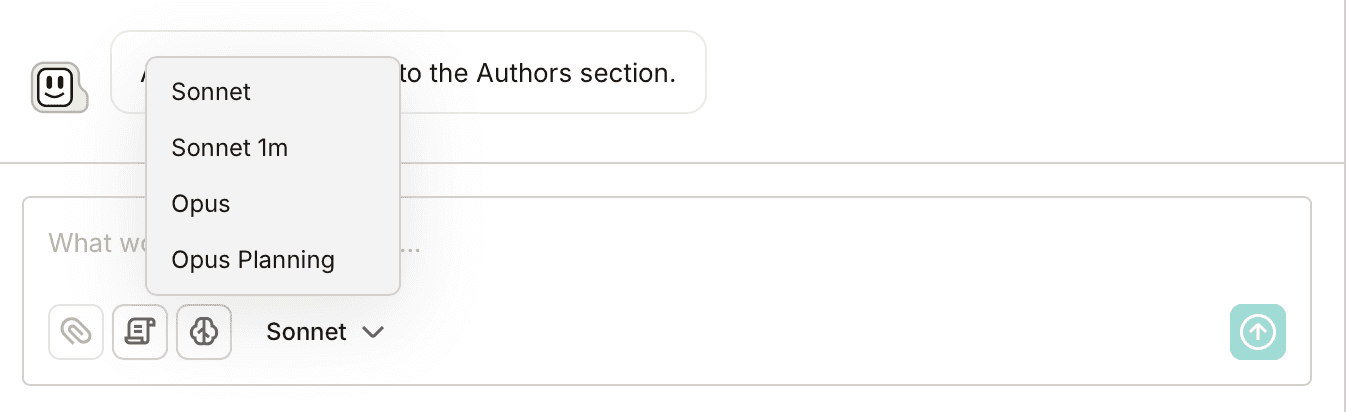 You can choose from any of the active Anthropic models